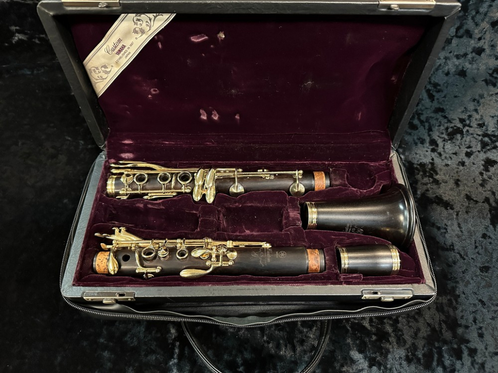 Photo Yamaha YCL CSG Custom Clarinet With Gold Plated Key Work, Serial #02831